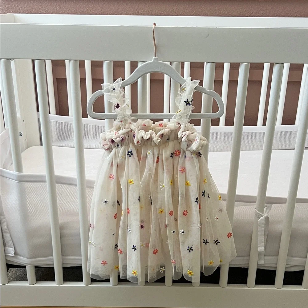 Floral Embellished Kids Formal Dress - Picture 2 of 2